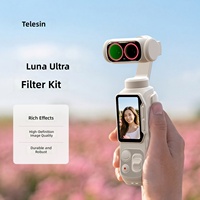Kit de filtres pour portrait Insta360 Luna, rose froid, objectif grand angle, filtre CPL réglable et filtre ND à bords doux, verre trempé 14 mm
