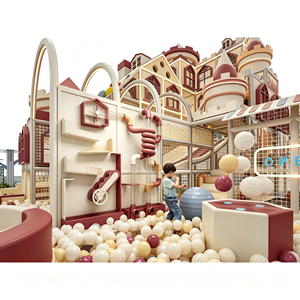 Aoleao Custom Carousel Indoor Playground Slide Tower Ball Pit <b>Playhouse</b> Garden Sandbox for Kids Soft Play CE TUV CPC Certified - Product Image 2