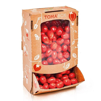 Conteneur en carton ondulé biodégradable avec lamination mate pour l'emballage de fruits (fraises, cerises, tomates) – Écologique – Vente en gros