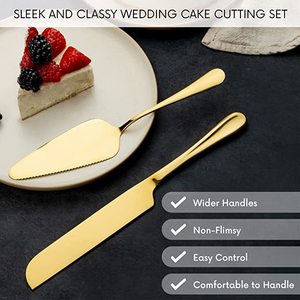 Thiết yếu Bánh Cưới Công cụ thép không gỉ máy chủ thiết lập đơn giản hình chữ nhật và hình tam giác dao và cắt - Product Image 5