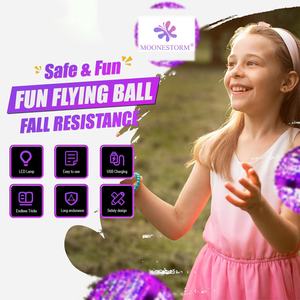Vente chaude Flying Ball <span class=keywords><strong>Boomerang</strong></span> avec lumières LED 360 Degrés Rotation UFO Mini Drone Jouet Magic Flying Orb Ball - Product Image 3
