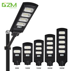 Độ sáng cao ngoài trời chiếu sáng công cộng IP67 điều khiển từ xa 50W 100W 150W 200W 300W tất cả trong một đèn đường Ngoài trời Chạy bằng năng lượng mặt trời - Product Image 2