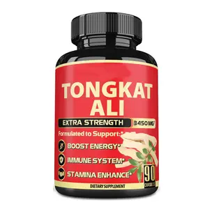 Organik Tongkat Ali kapsüller Capsules Root longilia folia Tongkat Ali kök ekstresi kapsüller dayanıklılık ve enerji destekler
