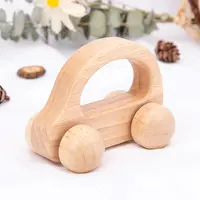 Amazon Hotsale Mainan Troli Mobil Balita, Kendaraan Mainan Bayi Kayu Mini untuk Anak-anak