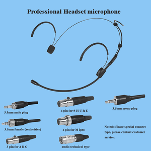 Micro-casque Consender, couleur noire, flexible, réglable, équipement de <span class=keywords><strong>studio</strong></span> professionnel, équipement de diffusion en direct - Product Image 2