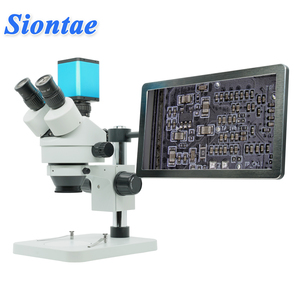 Siontae ZS7045T-B1-LS503-133 13.3インチディスプレイ付き三眼デジタル顕微鏡7-45ズームステレオ顕微鏡 - Product Image 1