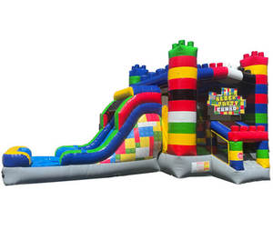 Castillo inflable combinado en oferta para alquiler comercial en fiestas al aire libre - Product Image 1