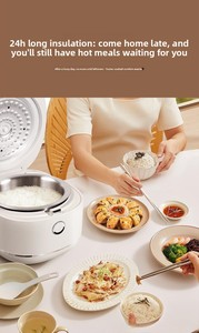 Cuiseur à riz intelligent multifonctionnel 3L en acier inoxydable 316 et plastique, avec revêtement intérieur sans revêtement pour cuisson à faible teneur en sucre, usage domestique - Product Image 4