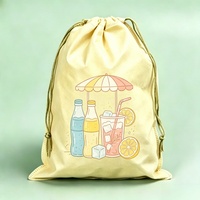 Sac à cordon non tissé WJ, prix usine, impression logo personnalisé, imperméable, léger, motif dessin animé, recyclable, réutilisable, pour enfants, sport, extérieur