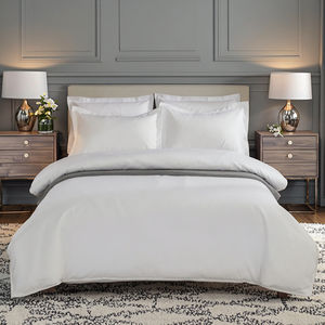 Juego <span class=keywords><strong>de</strong></span> Ropa <span class=keywords><strong>de</strong></span> Cama King Size <span class=keywords><strong>de</strong></span> Algodón/Poliéster Personalizado, Calidad <span class=keywords><strong>de</strong></span> Hotel, Suave, Blanco, Juego <span class=keywords><strong>de</strong></span> Sábanas <span class=keywords><strong>de</strong></span> Diseño para Hoteles - Product Image 1