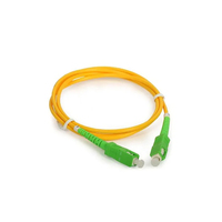 Cable de Fibra Óptica Monomodo Simplex SC APC OEM ODM, Cable de Conexión SC a SC, Cable de Fibra Óptica de 3mm 9/125, 2M 5M