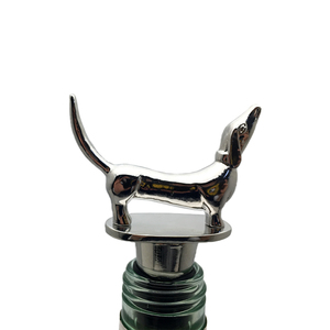 Bar Supplies Customized Zinc Alloy Metal Plated <strong>Dog</strong> Shape Bottle <strong>Stopper</strong> Decorative Wine <strong>Stopper</strong> - Product Image 3
