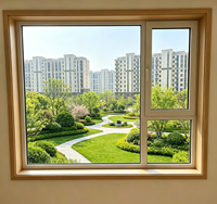 Ventana de Aluminio Residencial Moderna, Fija, Insonorizada, con Doble Acristalamiento, Antirrobo e Impermeable, Personalizada