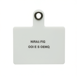 Étiquettes pour cordons, 10 pièces en plastique blanc avec trou pour l'étiquetage et l'organisation - Product Image 1