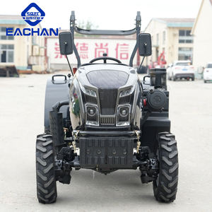 Tracteurs de pompe hydraulique 80 HP directs d'usine Tracteurs de pose de charrue à roue diesel Tracteur de champ à quatre roues motrices avec accessoires - Product Image 6