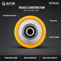 Roue de support en polyuréthane avec roulement 115x55-20 pour transpalette électrique CBD20, numéro de pièce. 2700332003