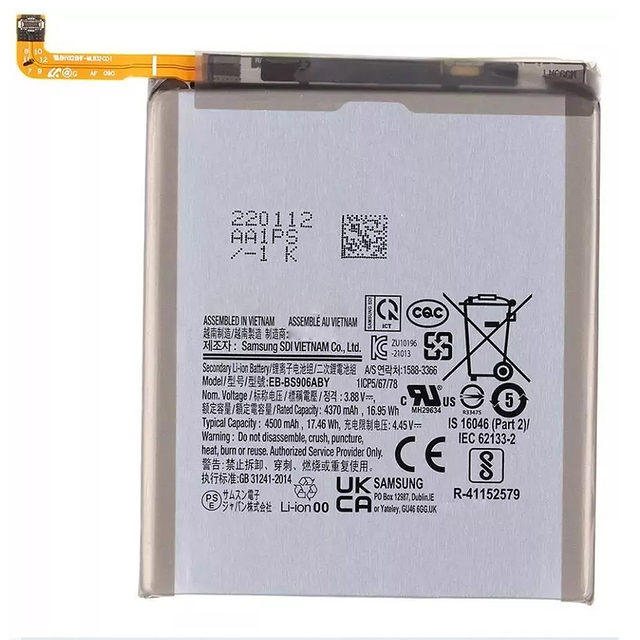 EB-BS906ABY Original Replacement Capacity 4500mAh Mobile Phone Digital S22 Phone Li-ion Battery for Samsung Galaxy S22 PLUS 5G