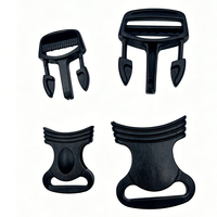 Boucles à dégagement rapide, clips, boucles en plastique réglables de 1 pouce, 1,5 pouce pour ceinture, sangle, sac à dos