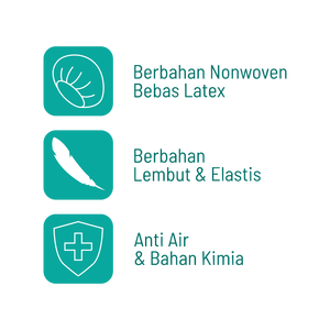 Gorros desechables transpirables para enfermeras, con ajuste seguro y protección limpia, para uso en hospitales, clínicas y laboratorios, unisex, blanco y verde - Product Image 4