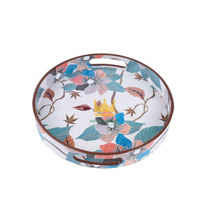 Elegante Bandeja de Servicio de Madera MDF Ecológica Hecha a Mano, de Lujo, para Cocina y Comedor, Portátil y Decorativa, de Vietnam - Product Image 2