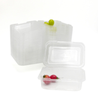 Boîte alimentaire transparente en PET série SG, jetable, pour légumes frais, fruits, laitue, produits agricoles, pâtisseries, gâteaux, à emporter