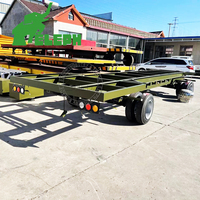 Remorque porte-conteneurs squelette à 4 roues 20FT 40FT pour transport