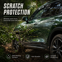 Film de protection de peinture automobile en TPU auto-cicatrisant, transparent, hydrophobe, haute brillance, 6,5 mil, 1,52*15 m, facile à installer, anti-jaunissement