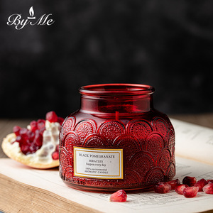 Bougies parfumées en verre gaufré et acier inoxydable, format petit tambour, du fabricant, pour festivals, Diwali, en cire de soja, aromathérapie, vente en gros - Product Image 3