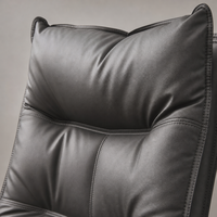 Chaise de bureau exécutive personnalisée en couleur, directement de l'usine, ergonomique, inclinable, en cuir PU, avec repose-pieds