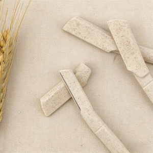 Rasoir pour femmes biodégradable à base de paille de blé, très vendu, pour le dermaplaning et le rasage des sourcils - Product Image 5
