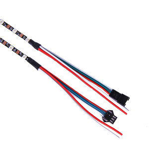 แผ่นบาง3มม. 4 <span class=keywords><strong>5</strong></span> WS2812B กว้างสมาร์ท rgbic สีขาวสีดำ PCB RGB LED Strip สำหรับภายในรถยนต์คอมพิวเตอร์เคสคีย์บอร์ด - Product Image 3