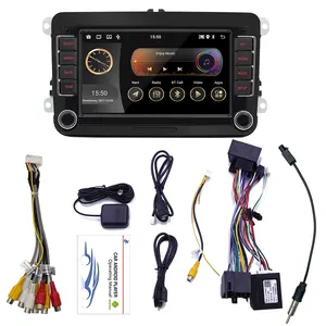 7 дюймов 1080P Android 11 автомобильный Автомобильный GPS навигатор стерео 1 ГБ + 32 ГБ мультимедийный плеер USB порт/BT/FM/телефонная связь для VW Skoda сиденья