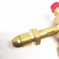 Robinet de pression en laiton réglable à ressort, à simple étage, pour bouteille de gaz GPL/Propane/Acétylène, avec entrée arrière, haute pression (Kpa/PSI)