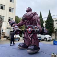 Gym en plein air personnalisé publicité fitness homme musculaire gonflable avec des haltères