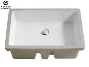 ADLONE Hot Selling 21 inch moderne rechthoekige keramische onderbouw wastafel met overloop, geschikt voor hotels, 3 jaar garantie - Product Image 1