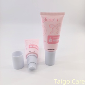 Contenants cosmétiques écologiques de 50 ml, tubes en plastique rose vides avec bouchon pompe finition mate pour tube de lotion - Product Image 4