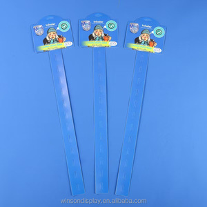 Product Display <b>Hook</b> Strips for Supermarket Retail Merchandising <b>Clips</b> 12 <b>Hooks</b> Snack Hanging Strips with Label Header - Product Image 4