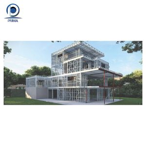 Optima struttura prefabbricata in acciaio, corpo principale della <span class=keywords><strong>Villa</strong></span> e edificio per uffici, antisismico e durevole - Product Image 3