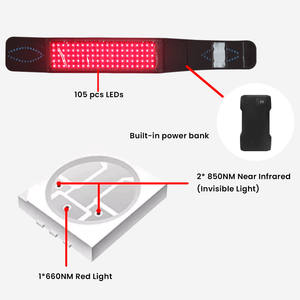 Sabuk Terapi Cahaya Inframerah Grosir Pabrik dengan Baterai Pereda Nyeri Tubuh LED Terapi Cahaya Merah Sabuk Pembungkus Terapi Cahaya Merah - Product Image 4