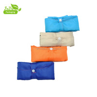 Fabriek levert ecologische fruitvormige herbruikbare polyester opvouwbare tas met aangepast logo voor reizen