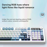 Clavier de jeu sans fil ergonomique RGB à trois modes mécaniques AJAZZ AF98 PLUS