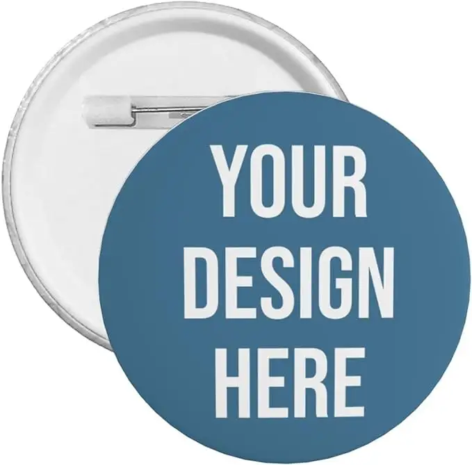 Özel kişiselleştirilmiş kendi adı metin resim Logo Pin düğmeleri Backbags için giysi ceketler şapka dekore için en iyi hediyeler