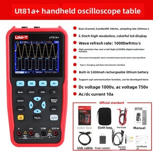 Osciloscopio de Mano 3 en 1 UNI-T UT81A+B+, Multímetro de Doble Canal, Producto Multifuncional - Product Image 5