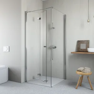 Minimalist Trend Corner Two Sided Shower Enclosure China Supplier Waterproof Square Shower Room