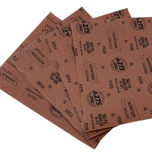 Norton A275 9*11 дюймов наждачная бумага сухая P60-P2000 100 шт./упаковка Lijas Seca для мебели из красного дерева окрашенные поверхности металлы автомобили - Product Image 2