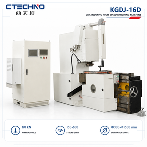 เครื่องจักร CTECHNO KGDJ-16D <span class=keywords><strong>160</strong></span> KN CNC สำหรับงานตัดแผ่นเหล็กสเตเตอร์และโรเตอร์มอเตอร์ความเร็วสูง ขนาดช่องจับ 350 มม. ความเร็ว 150-600 ครั้งต่อนาที - Product Image 1