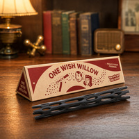 One Wish Bâton de saule à bruit vintage, pour farces et tours, nouveauté, surprise, cadeau amusant, musique personnalisée