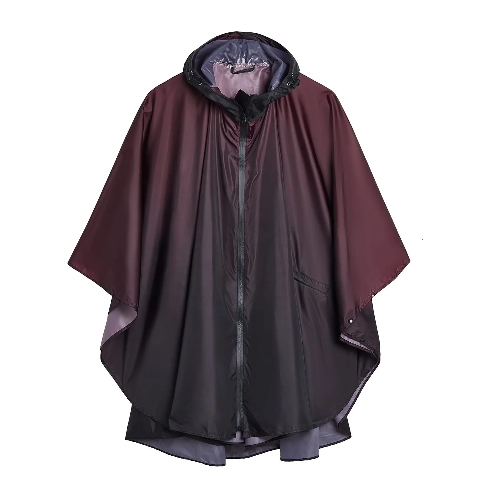 Chubasquero morado oscuro degradado al por mayor para bicicleta nuevo producto chubasquero impermeable Eva Poncho impermeable para escalada