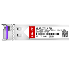 Duy nhất chế độ SMF hai chiều thu phát quang 1310nm/1490nm Simplex LC 1 gam bidi SFP Module 10km - Product Image 3