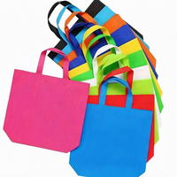Sacs fourre-tout recyclables et économiques, personnalisables avec logo, réutilisables, en tissu écologique non tissé, pour courses, avec poignées en lettres